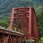野尻森林鉄道の木曽川橋梁