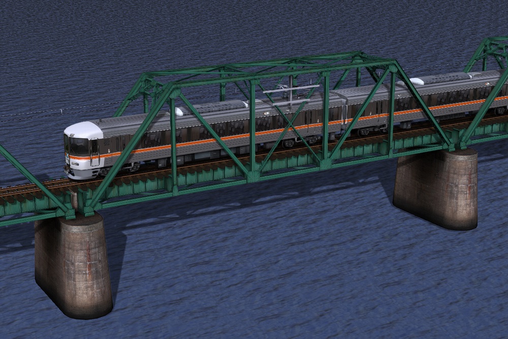 単線非電化トラス橋(32m)