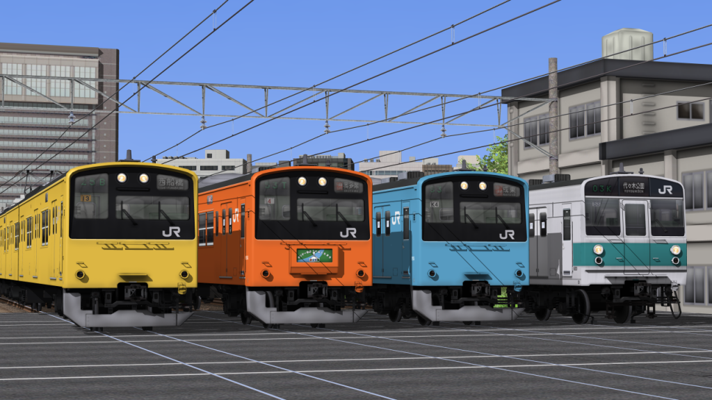 RailSimプラグイン JR東日本 201系･203系 製作中