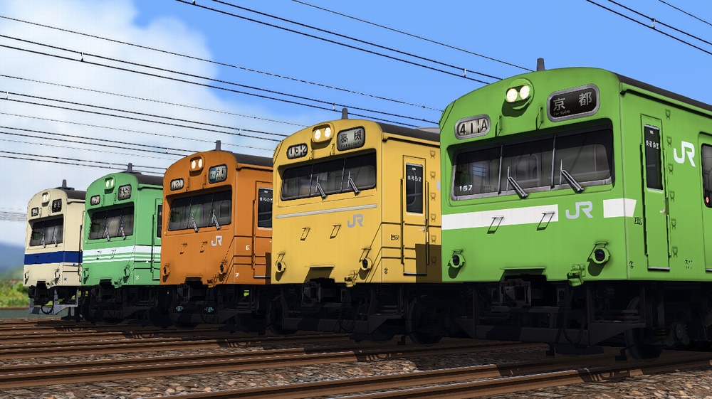 RailSimプラグイン JR西日本103系　関西仕様　延命N N40工事施工車　ほか