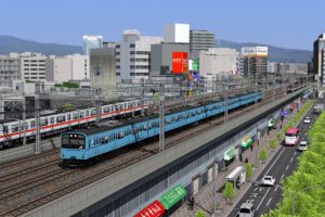 RailSimプラグイン JR西日本201系　京阪神緩行線