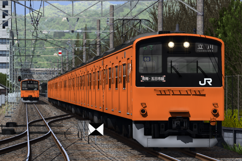 RailSimプラグイン JR東日本201系通勤型電車 青梅･五日市線