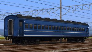 RailSimプラグイン 国鉄旧型客車 スハ44(はつかり色)