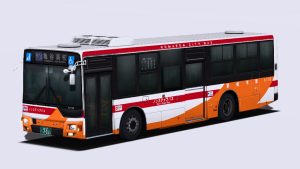 RailSimプラグイン 三菱ふそう エアロスター MP38FK 狛枝市営バス（オリジナル）