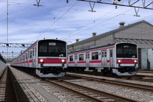 JR東日本 京葉線 205系 量産先行車 ケヨ24編成と量産車 ケヨ22編成の並び