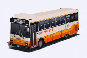 RailSimプラグイン 伊予鉄バスP-RJ172BA 日野レインボーRJ 1563号車