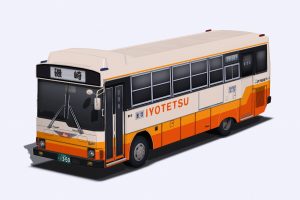 RailSimプラグイン 伊予鉄南予バスP-RJ172BA 日野レインボーRJ 1350号車