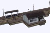 RailSim 駅舎プラグイン 予讃線 下灘駅風