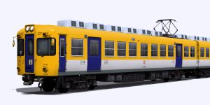 RailSim 車両プラグイン 一畑電鉄2100系 2104編成 登場時カラー